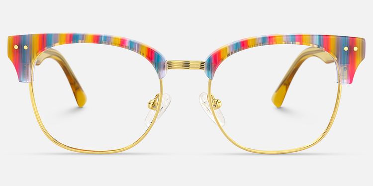 Pascale - Browline Multicolor Eyeglasses by Vooglam