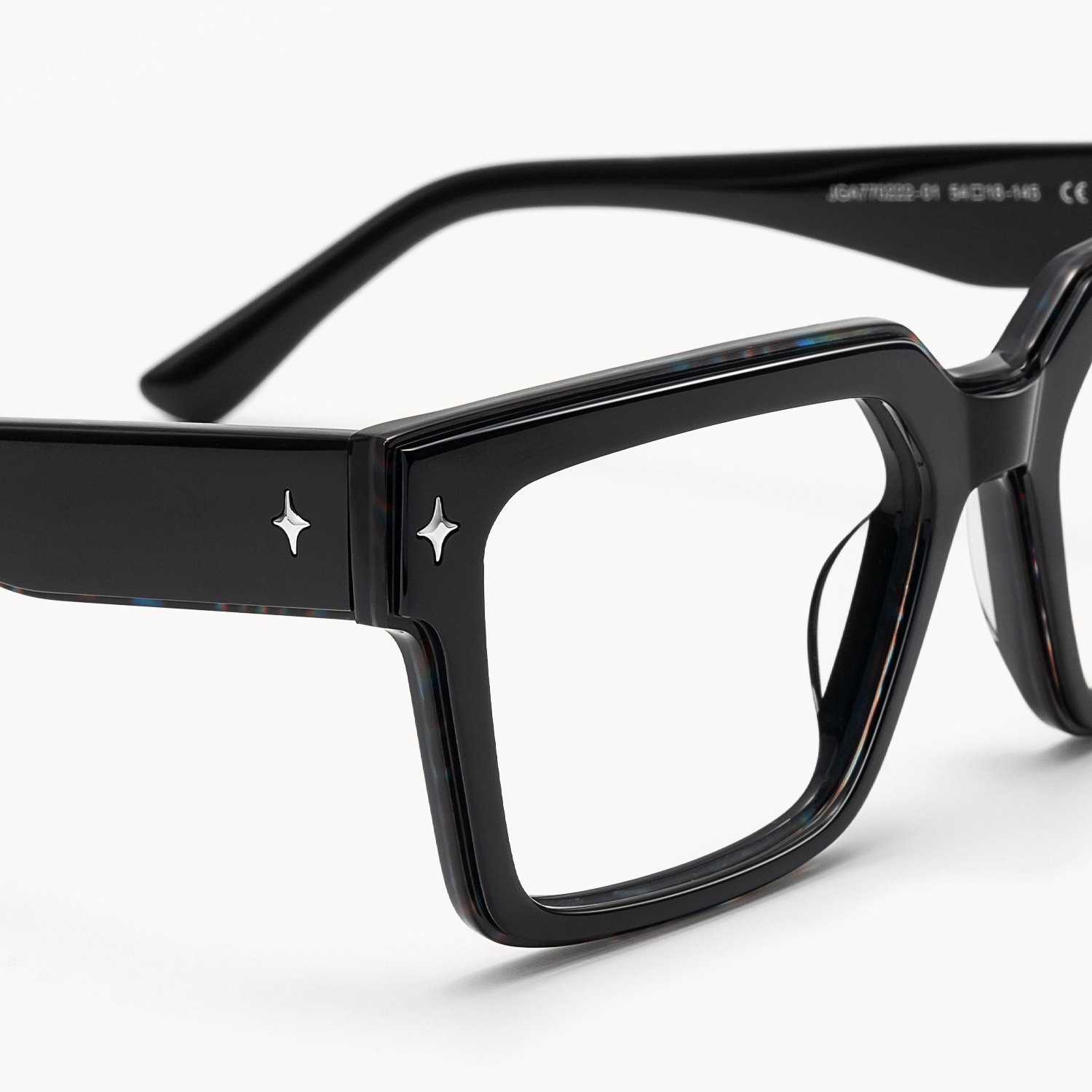 Havok - Rectangle Black Eyeglasses - 7