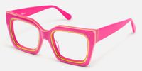 Trance - Square Pink Eyeglasses