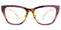 Tamah - Cat Eye Pattern Eyeglasses | Vooglam Angle View