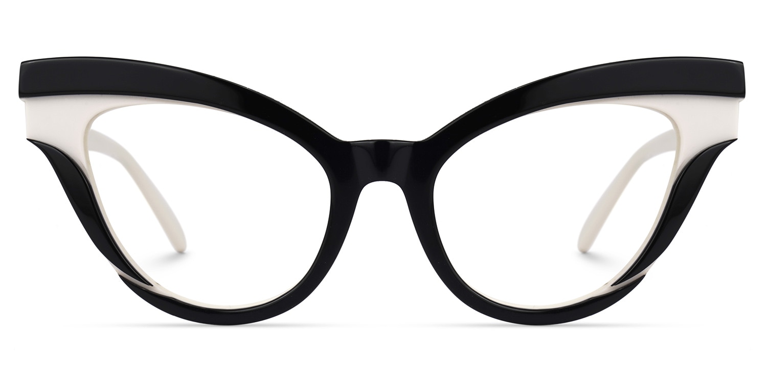 

Daveigh - Cat Eye Black/White Eyeglasses