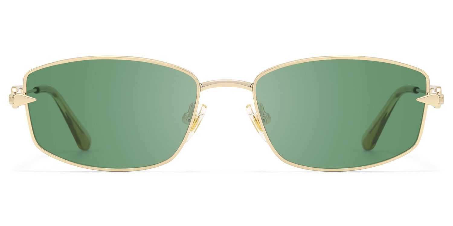 Bladework - Rectangle Gold Sunglasses | Vooglam Product Details 1