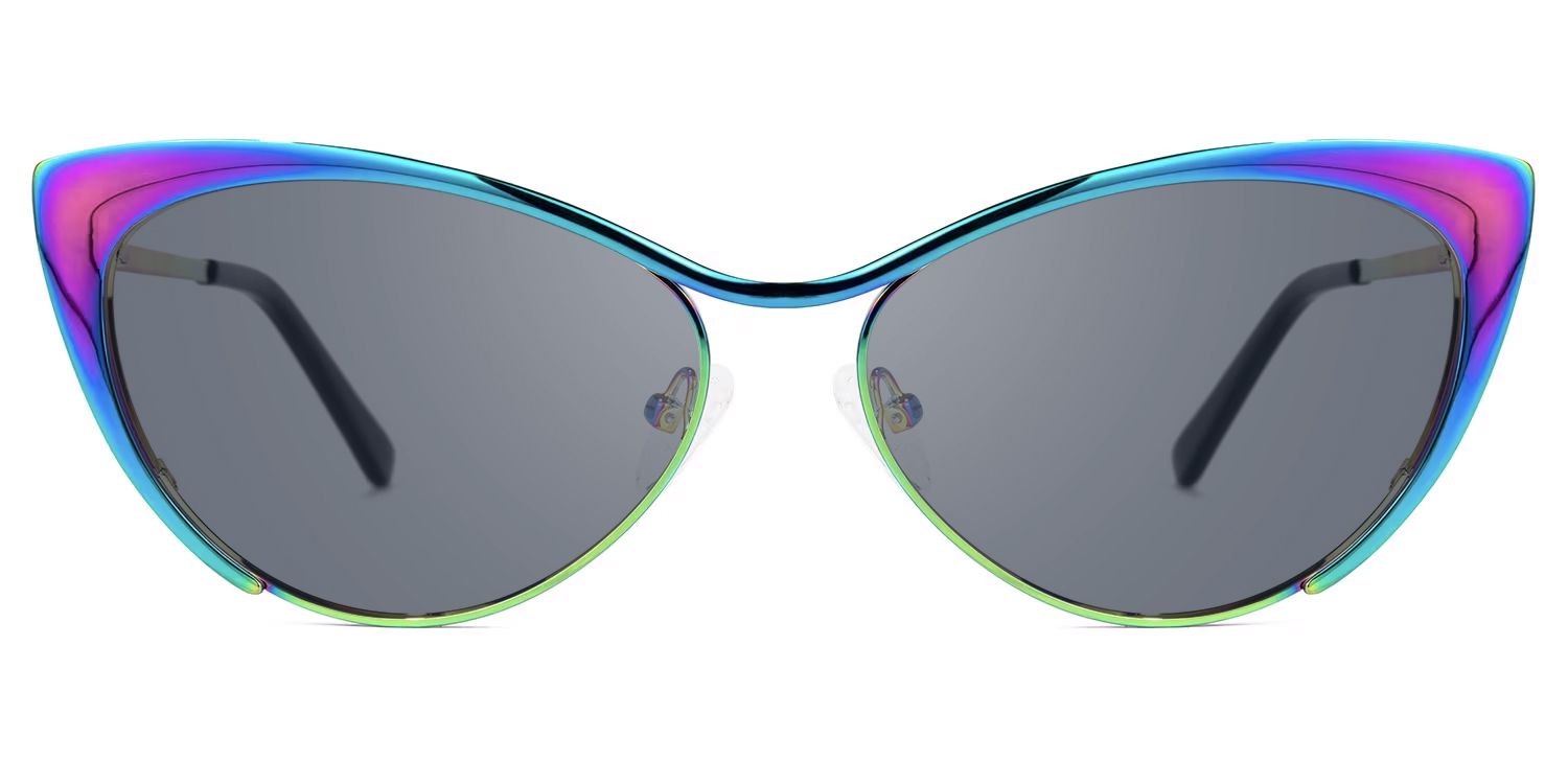 Annabelle - Cat Eye Multicolor Sunglasses | Vooglam Angle View