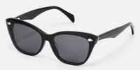 Fineen - Cat Eye Black Clip-on Sunglasses | Vooglam 