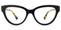 Rhapsody - Butterfly Black Eyeglasses | Vooglam Angle View