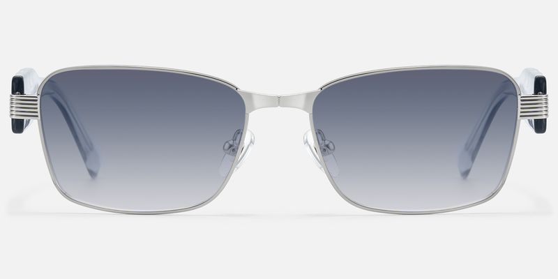 Toyo - Silver Exposed Metal Pin Sunglasses | Vooglam