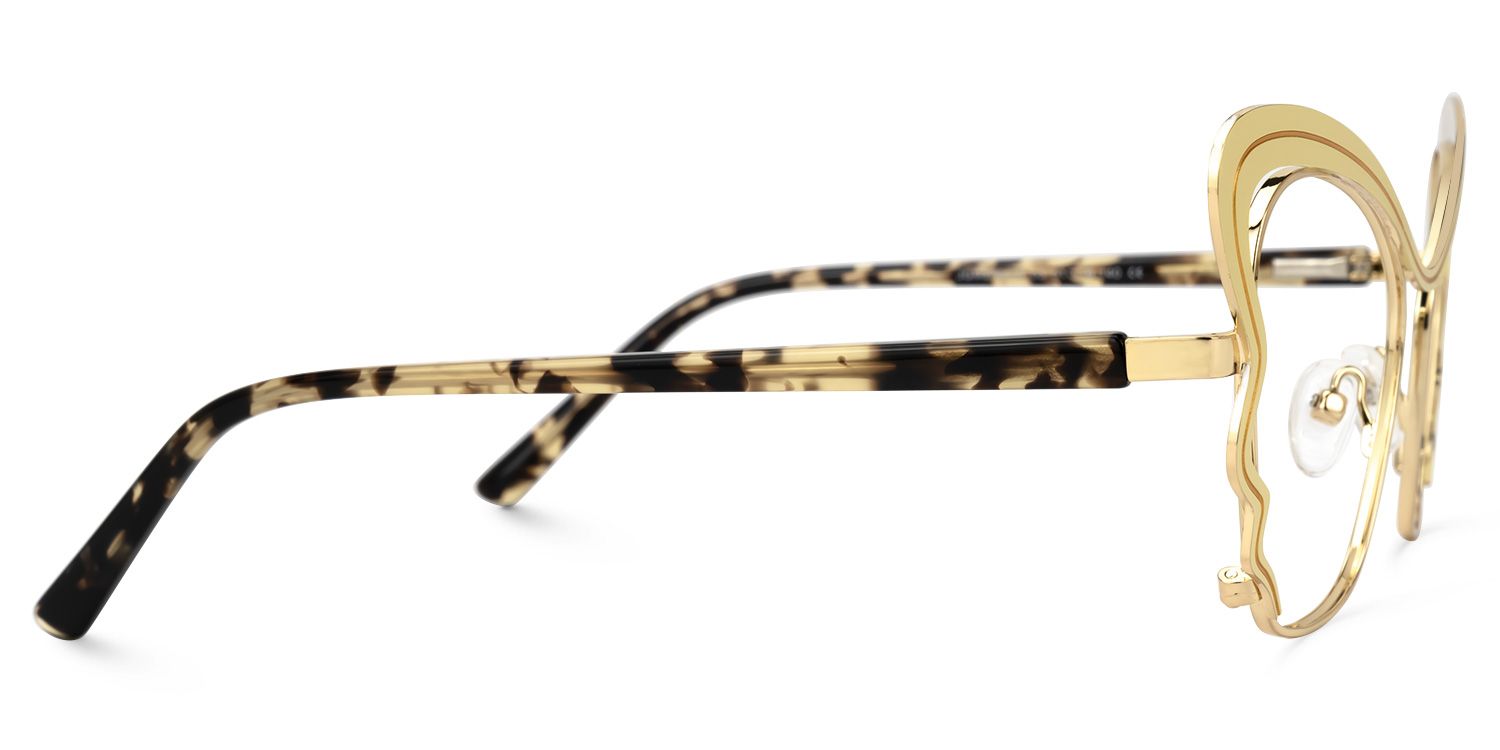 Adonia - Butterfly Yellow Eyeglasses | Vooglam 4