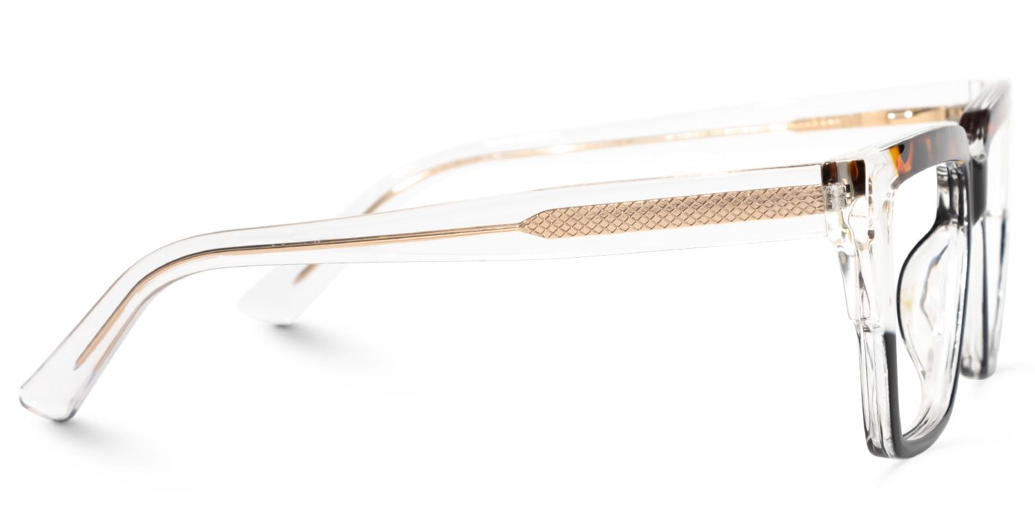 Sherwin - Rectangle Black/Tortoise Eyeglasses | Vooglam 4