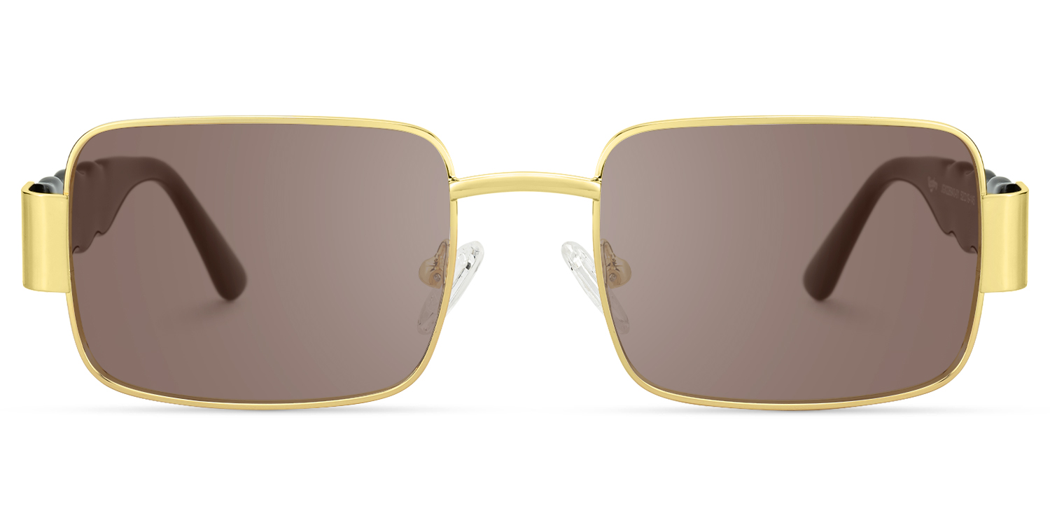 Odelya - Rectangle Gold Sunglasses - 1