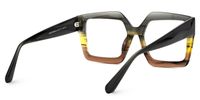 Faustine - Square Multicolor Eyeglasses | Vooglam Side View