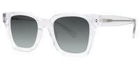 Dawes - Rectangle Crystal Sunglasses | Vooglam Front View