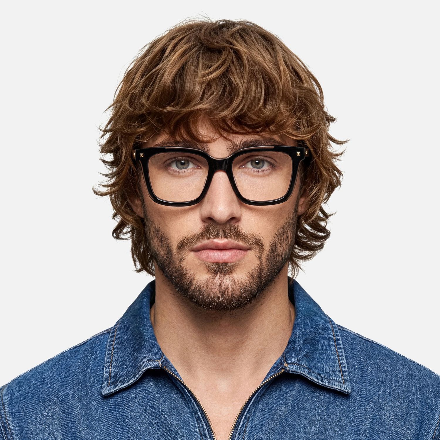 Explore the design story of Taffeta - Square Black Eyeglasses | Vooglam