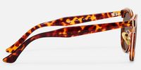 Retro Bohemian Tortoiseshell Round Cat-Eye Sunglasses | Vooglam Side View
