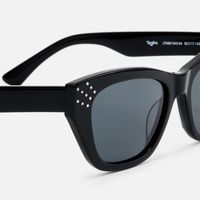 Starlina - Rectangle Black Sunglasses | Vooglam Design Details
