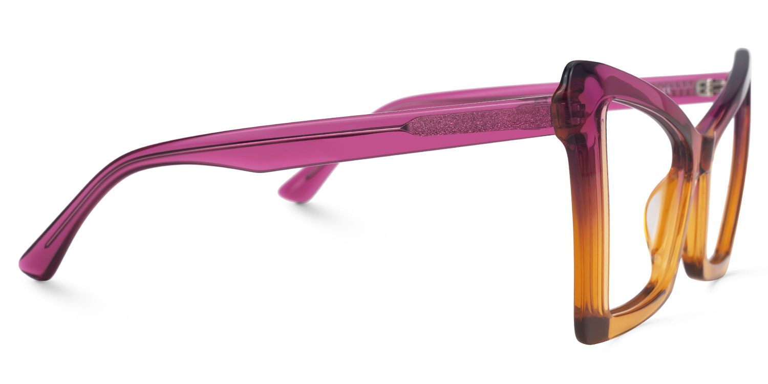 Elidius - Cat Eye Yellow Eyeglasses | Vooglam 4