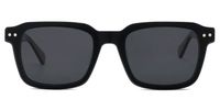 Nafisa - Rectangle Black Sunglasses | Vooglam Front View