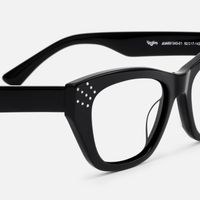 Starlina - Rectangle Black Eyeglasses | Vooglam Design Details