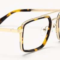 Navigator - Aviator Tortoise Eyeglasses - 5