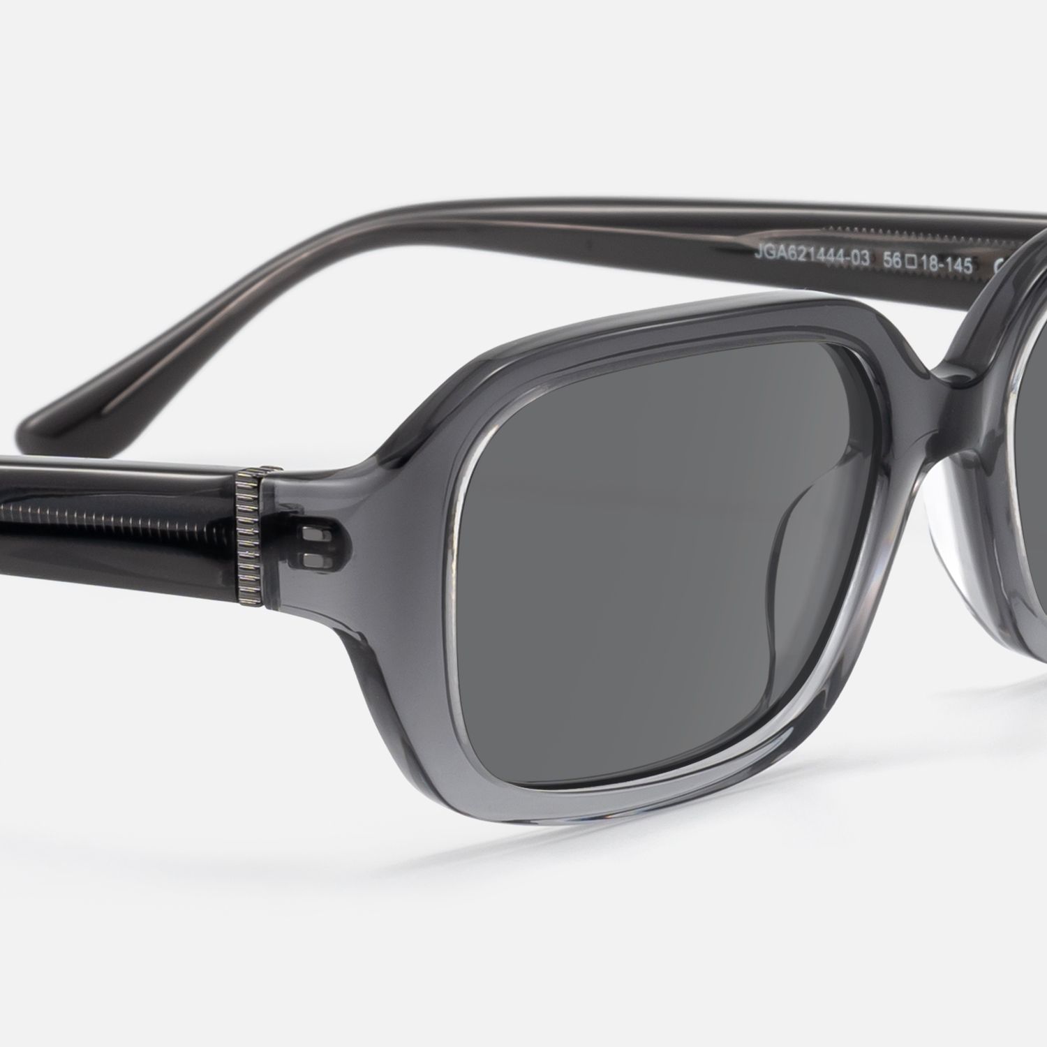 Mies - Gray Tinted Sunglasses with Screw Details | Vooglam Design Details