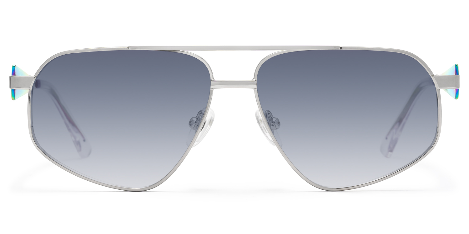 Trance - Aviator Silver Sunglasses - 1