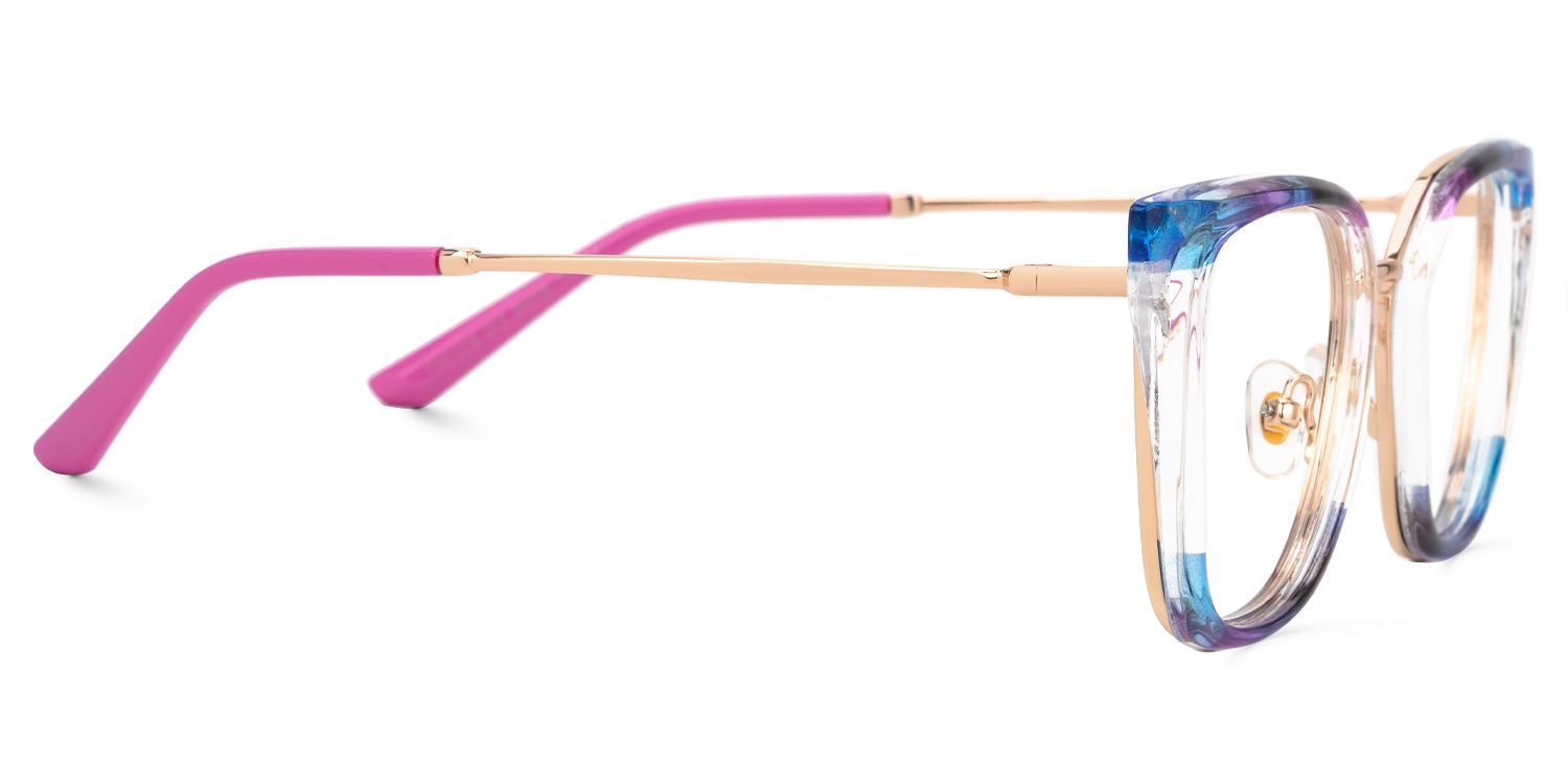 Ichigo - Rectangle Multicolor Eyeglasses | Vooglam 4