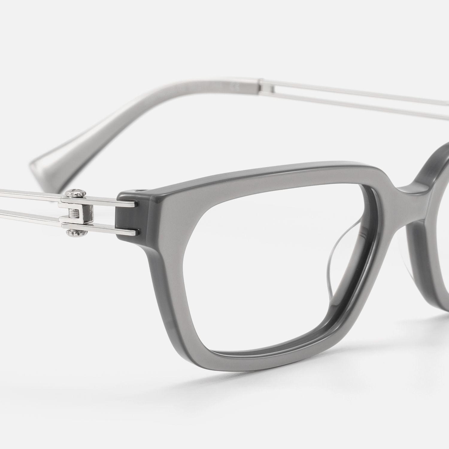 Scarpa - Pearlescent Silver Double Wire Glasses | Vooglam Design Details