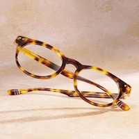 Vintel - Rectangle Tortoise Eyeglasses - 1