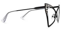 Rosa - Butterfly Black Eyeglasses | Vooglam 