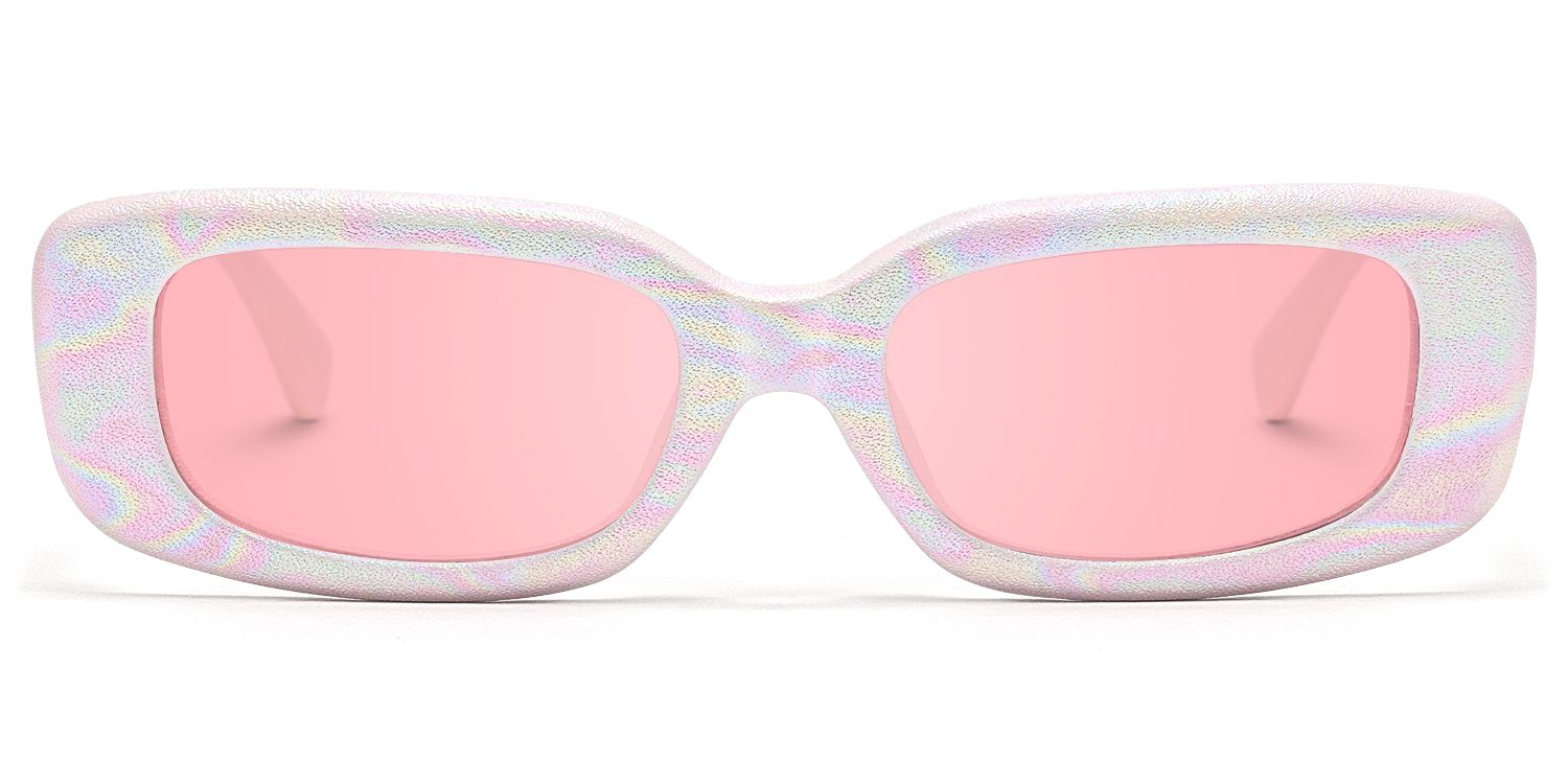 HideShades - Rectangle Pattern Sunglasses | Vooglam Product Details 1