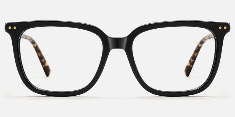 Terra - Square Black Eyeglasses