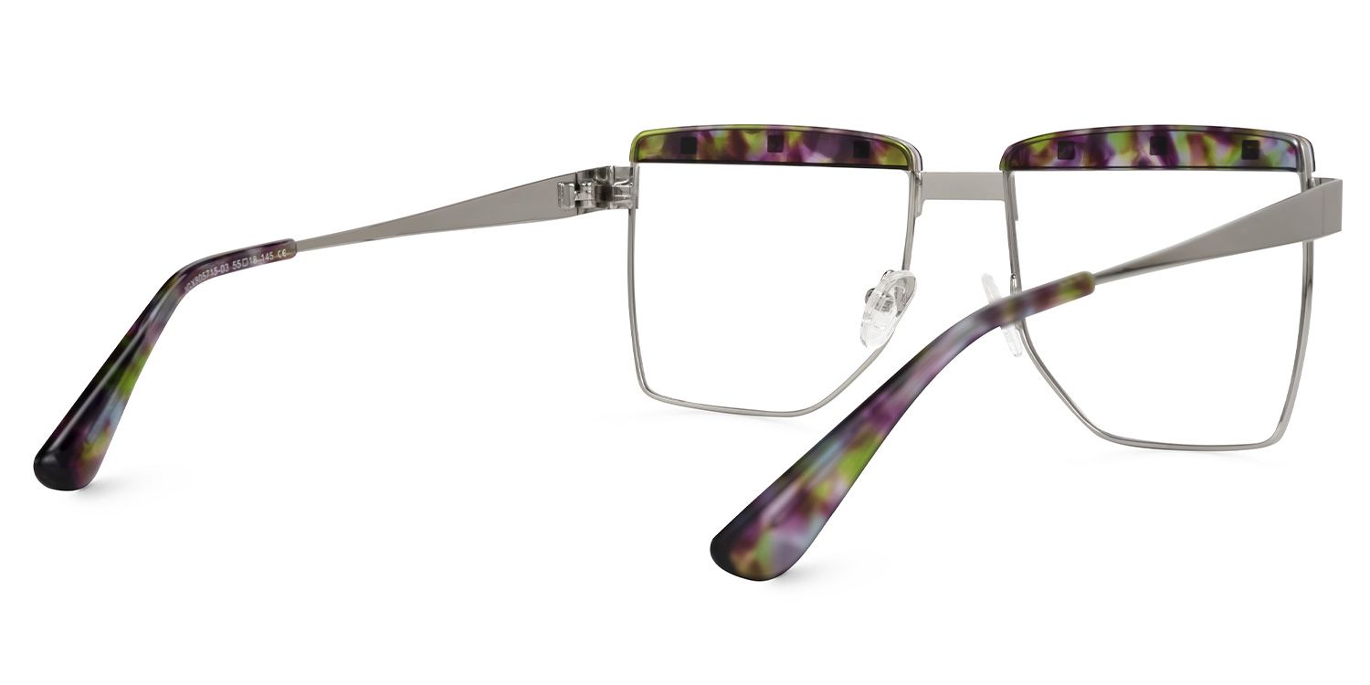 Electra - Aviator Floral Eyeglasses | Vooglam Side View