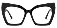 Feliciana - Cat Eye Black Eyeglasses | Vooglam Angle View