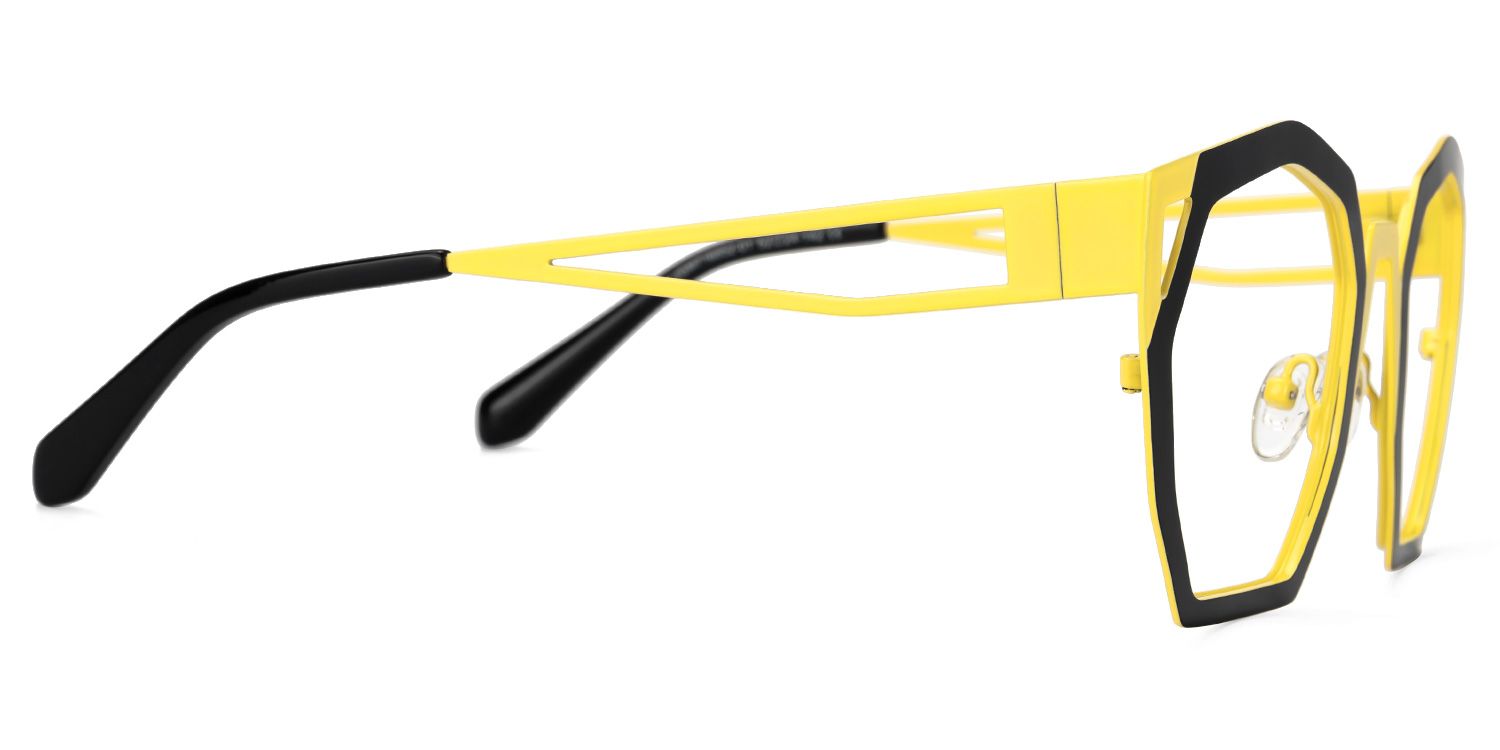 Ellard - Geometric Black Eyeglasses | Vooglam 4