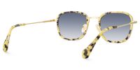 Sundance - Square Yellow Sunglasses | Vooglam Side View
