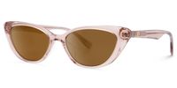 Jacinda - Cat Eye Pink Sunglasses | Vooglam Front View