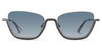 Viva - Cat Eye Black Sunglasses - 1