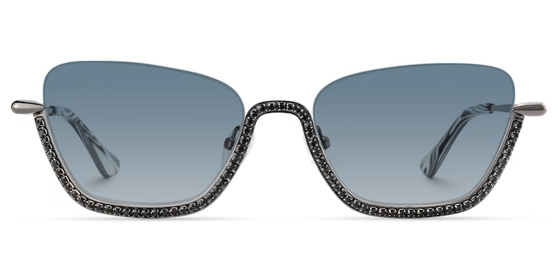 Viva - Cat Eye Black Sunglasses