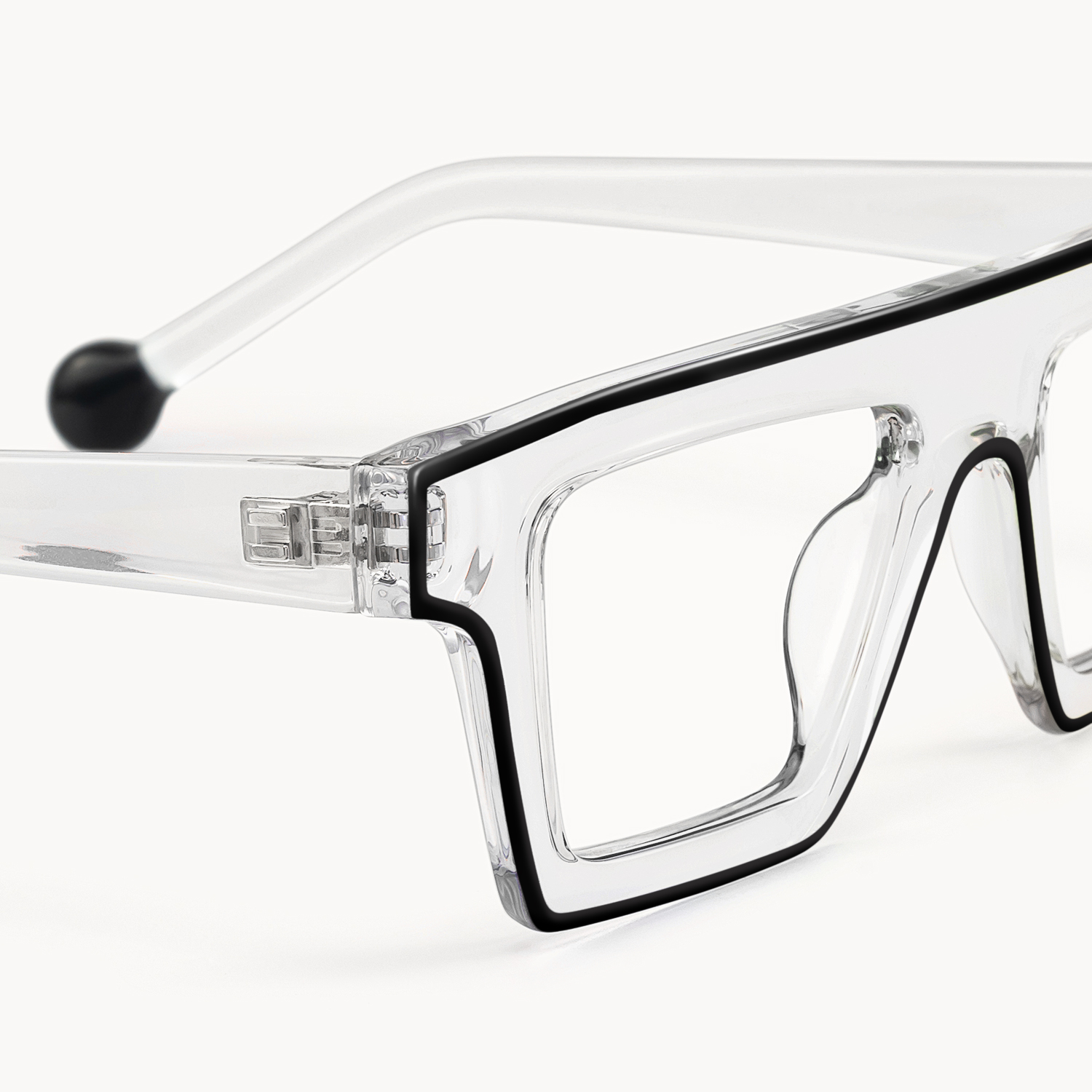 Treva - Rectangle Crystal Eyeglasses
