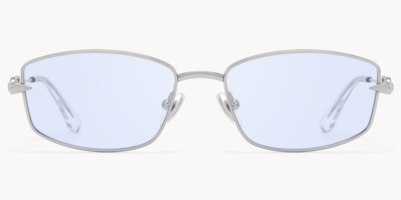 Bladework - Rectangle Silver Sunglasses