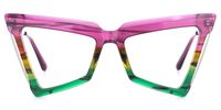 Elihu - Butterfly Multicolor Eyeglasses | Vooglam Angle View