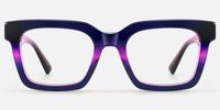 Loop - Square Two-tone Eyeglasses | Vooglam Angle View