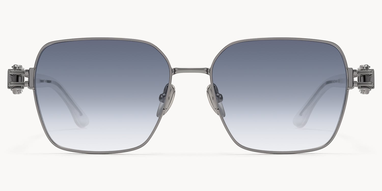The Architect - Rectangle Black Sunglasses - 1