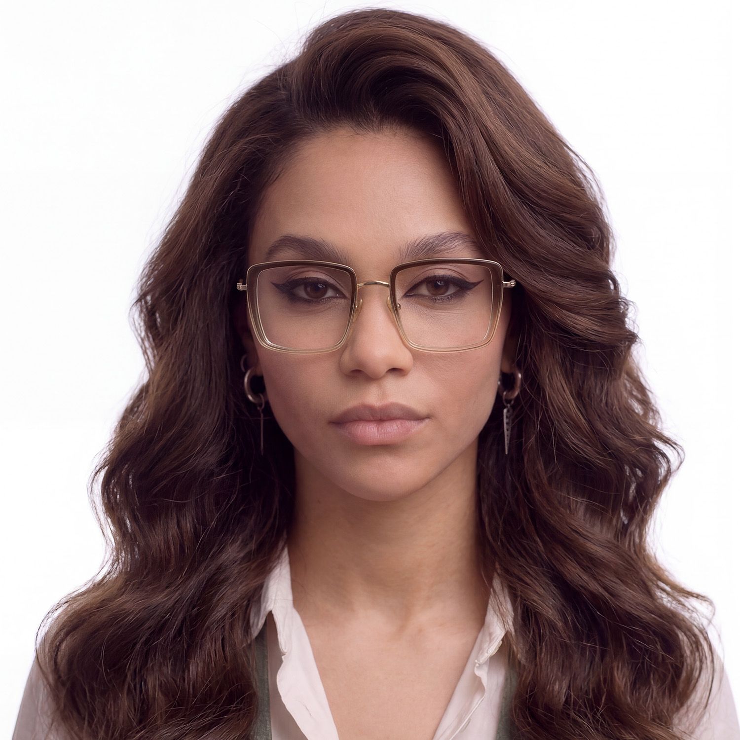Explore the design story of Harmony - Square Brown Eyeglasses | Vooglam