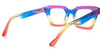 Haldis - Square Multicolor Eyeglasses | Vooglam Side View