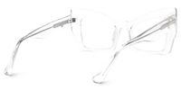 Faizah - Cat Eye Crystal Eyeglasses | Vooglam Side View