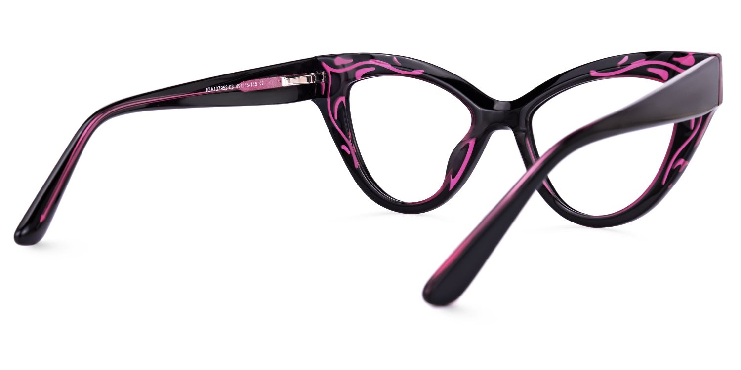 Ivey - Cat Eye Black/Purple Eyeglasses product detail 3