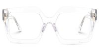 Faustine - Square Crystal Eyeglasses | Vooglam Angle View
