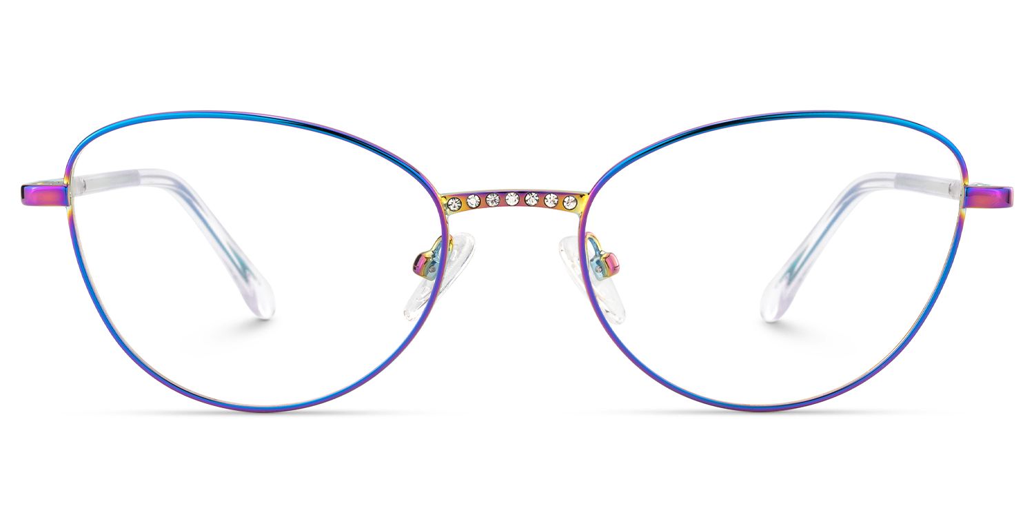 Starlette - Cat Eye Multicolor Eyeglasses | Vooglam Angle View