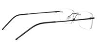 Emirhan - Rectangle Black Eyeglasses - 3