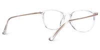 Ebony - Round Crystal Eyeglasses | Vooglam Side View